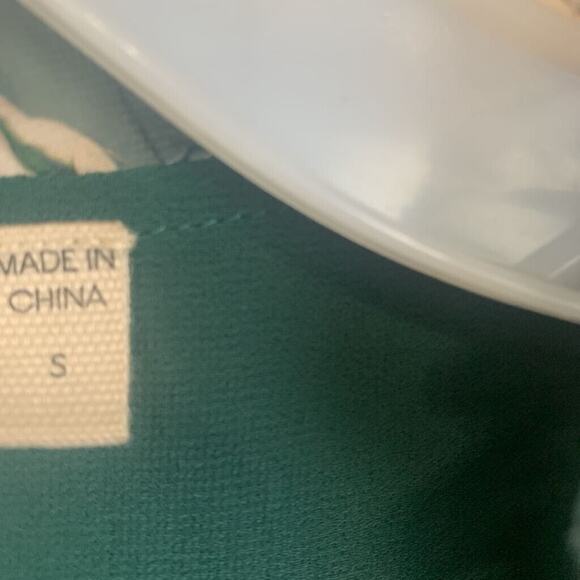 Anthropologie Dolan Maxi Dress Womens Small Green Floral Dark Romantic - Picture 5 of 9